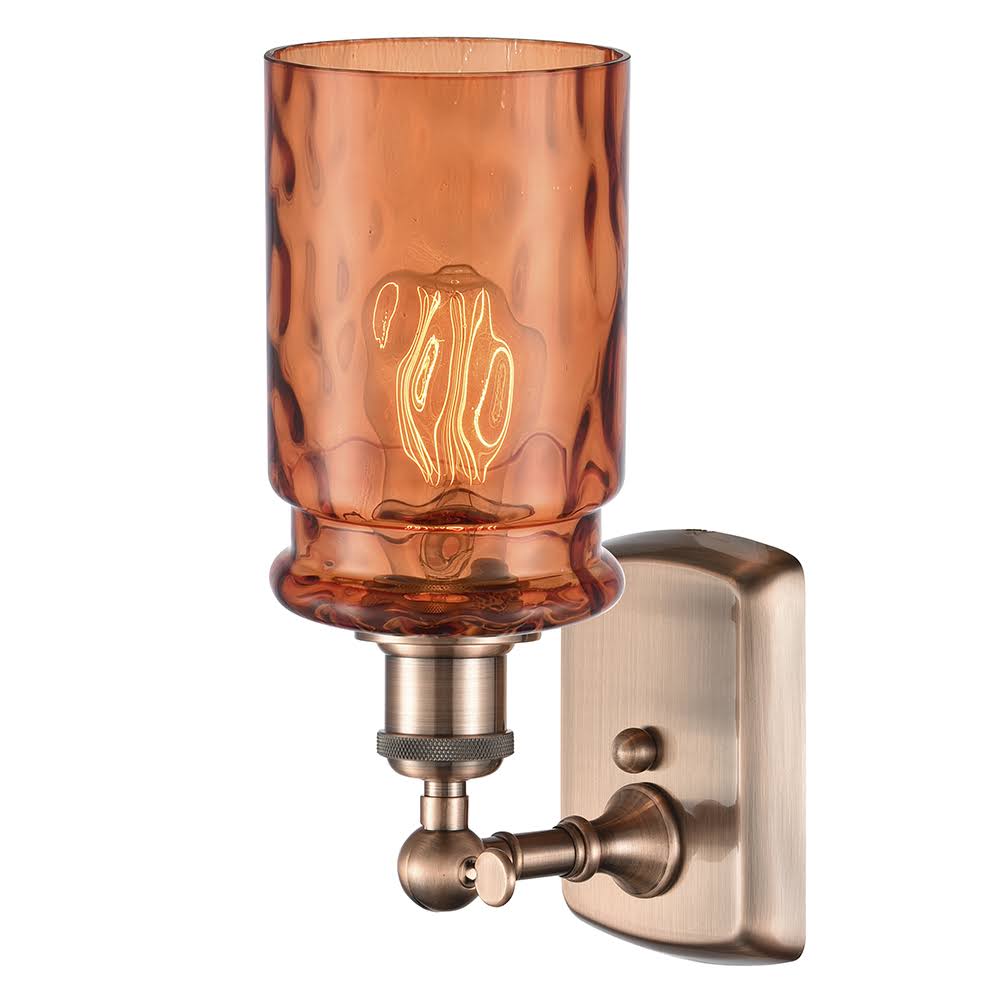 White and Polished Chrome 1 Light Sconce F5291