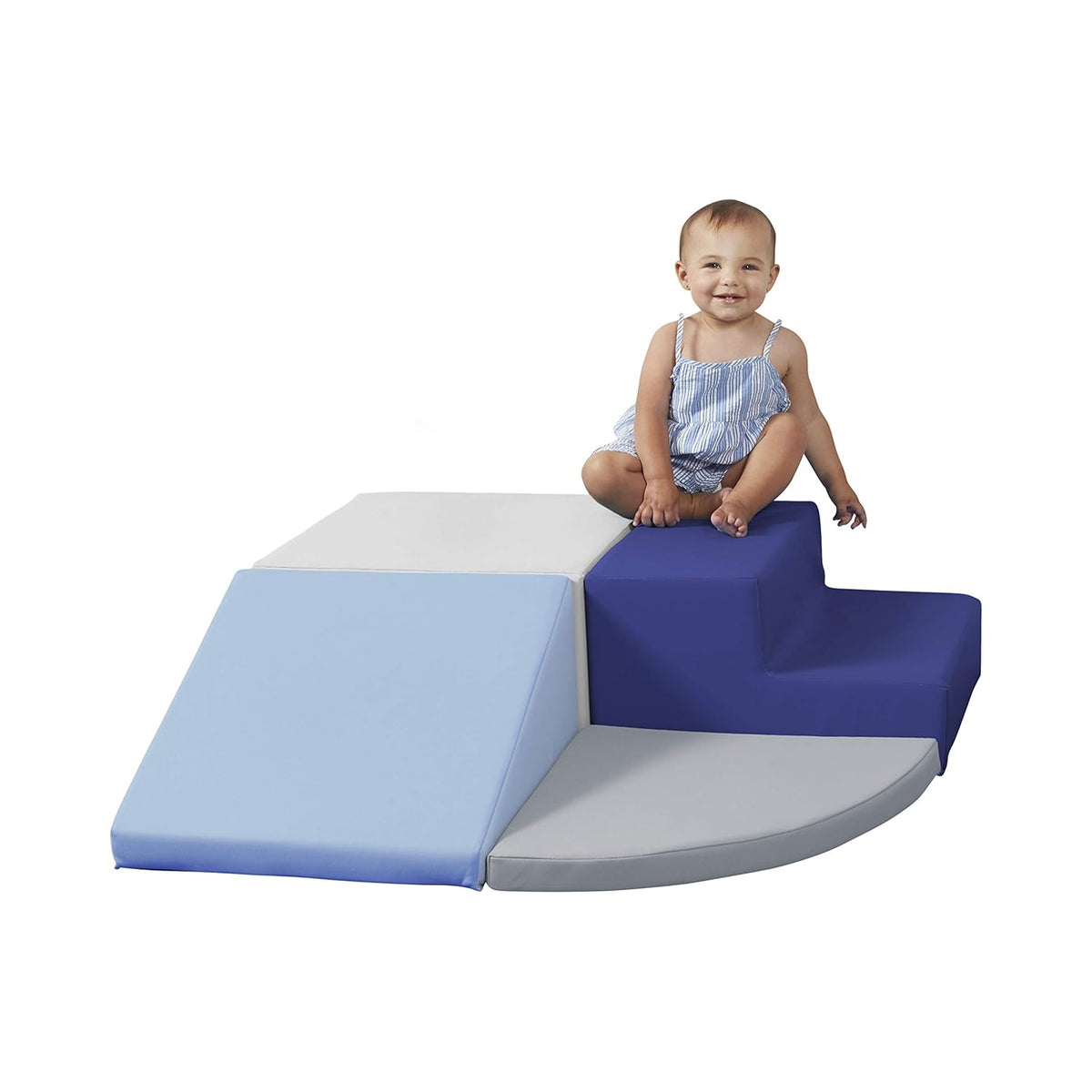 Navy/Powder Blue 4-Piece Soft Foam Play Structure D149919