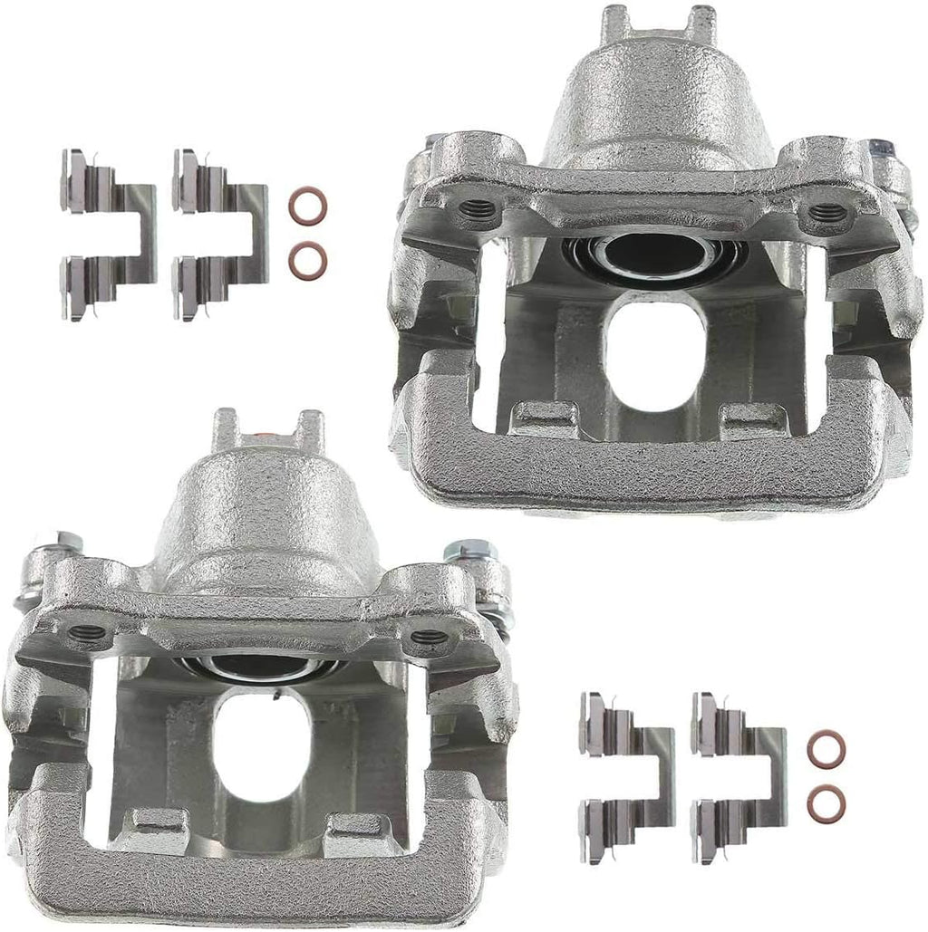 Disc Brake Caliper Assembly with Bracket Rear Left Driver Side Pack of 2 Y32277