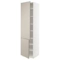 White High Cabinet with shelves and 2 Doors B325044