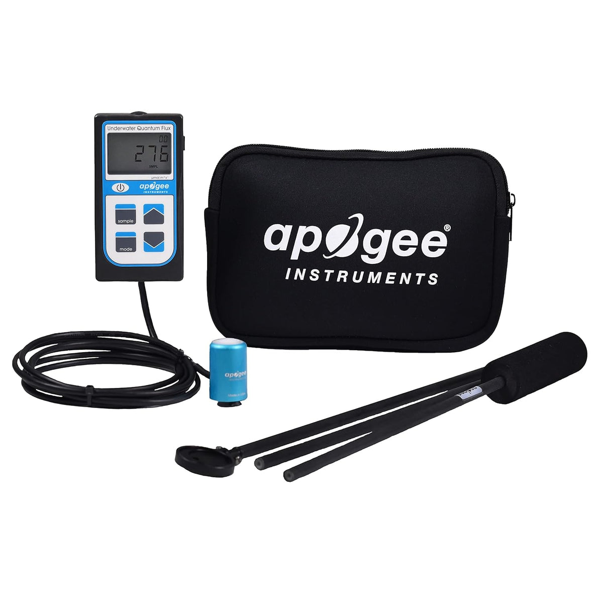 Full-Spectrum Underwater Quantum Meter with Water Submersible Sensor Wand and Neoprene Case X4011