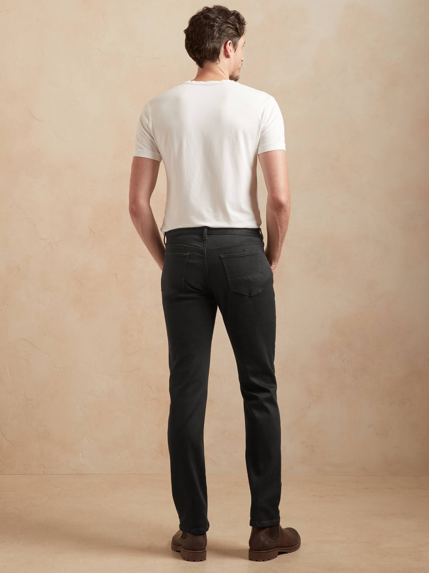 Slim Luxe Traveler Black Jean True Black Size 42W 34L K3923