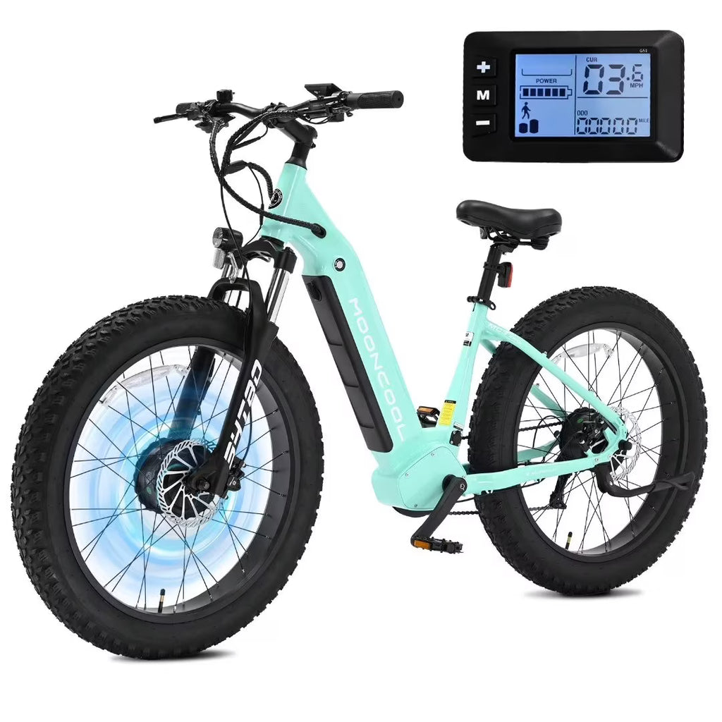 26" Fat Tire Electric Mountain Bike with Dual Motor Y2352