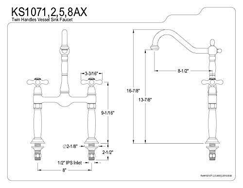 Victorian Vessel Sink Faucet, Oil Rubbed Bronze G2011