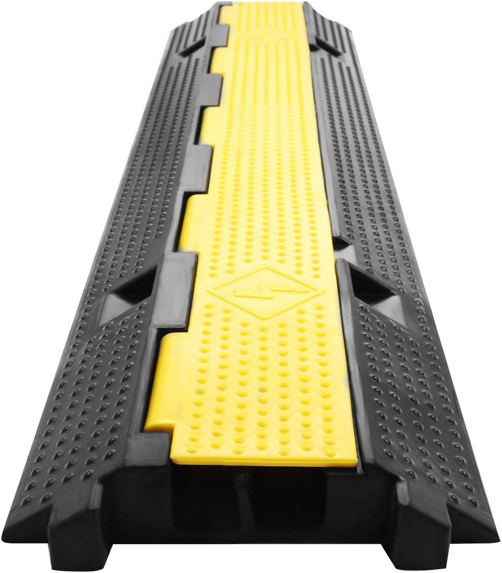 Black Rubber Cable Protector 4 Pack Single Channel B97814