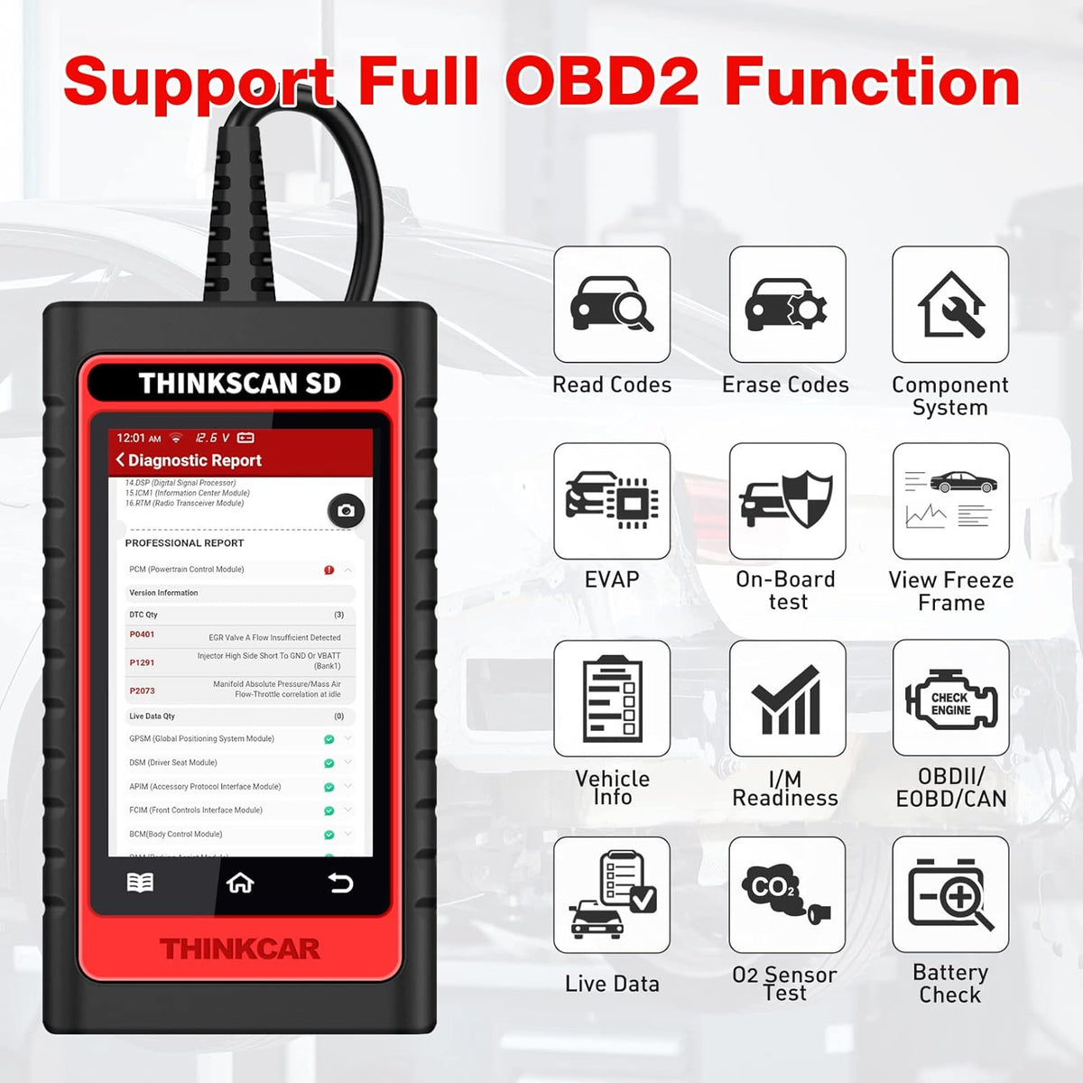 OBD2 Scanner with 28 Reset Car Diagnostic Tool I461776