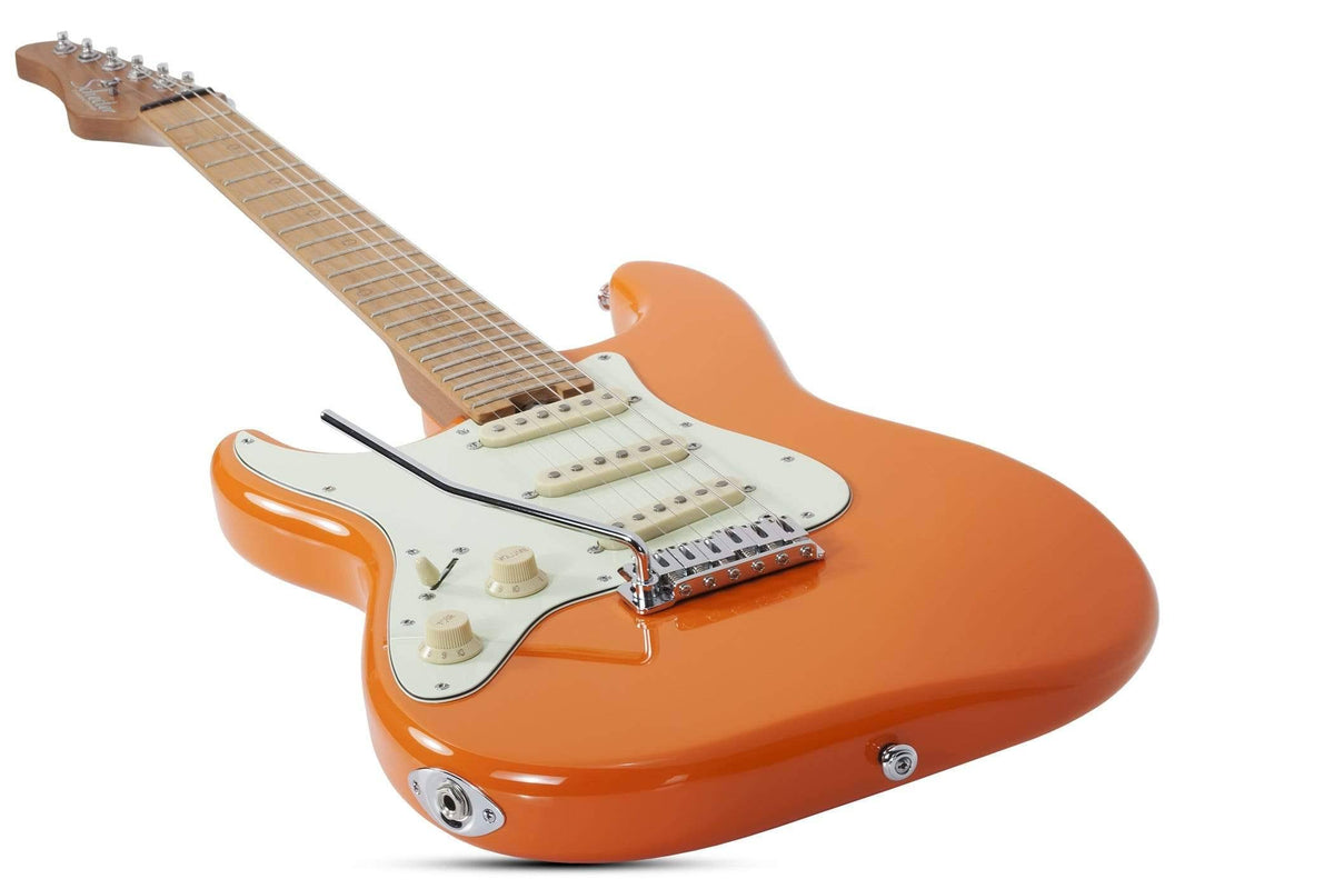 Atomic Orange Left-Handed Guitar I9558