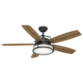 56x22 Aged Steel Ceiling Fan with Light with Wall Control C1330