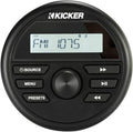 Compact Gauge Mount Marine Grade Media Center Receiver with AM/FM Radio, USB and Bluetooth A6426