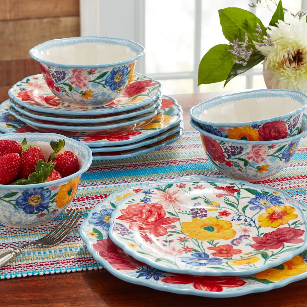12-Piece Stoneware Dinnerware Set L405