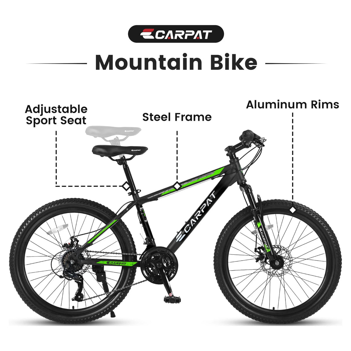 26 Inch Mountain Bike with Mechanical Disc Brakes U81171