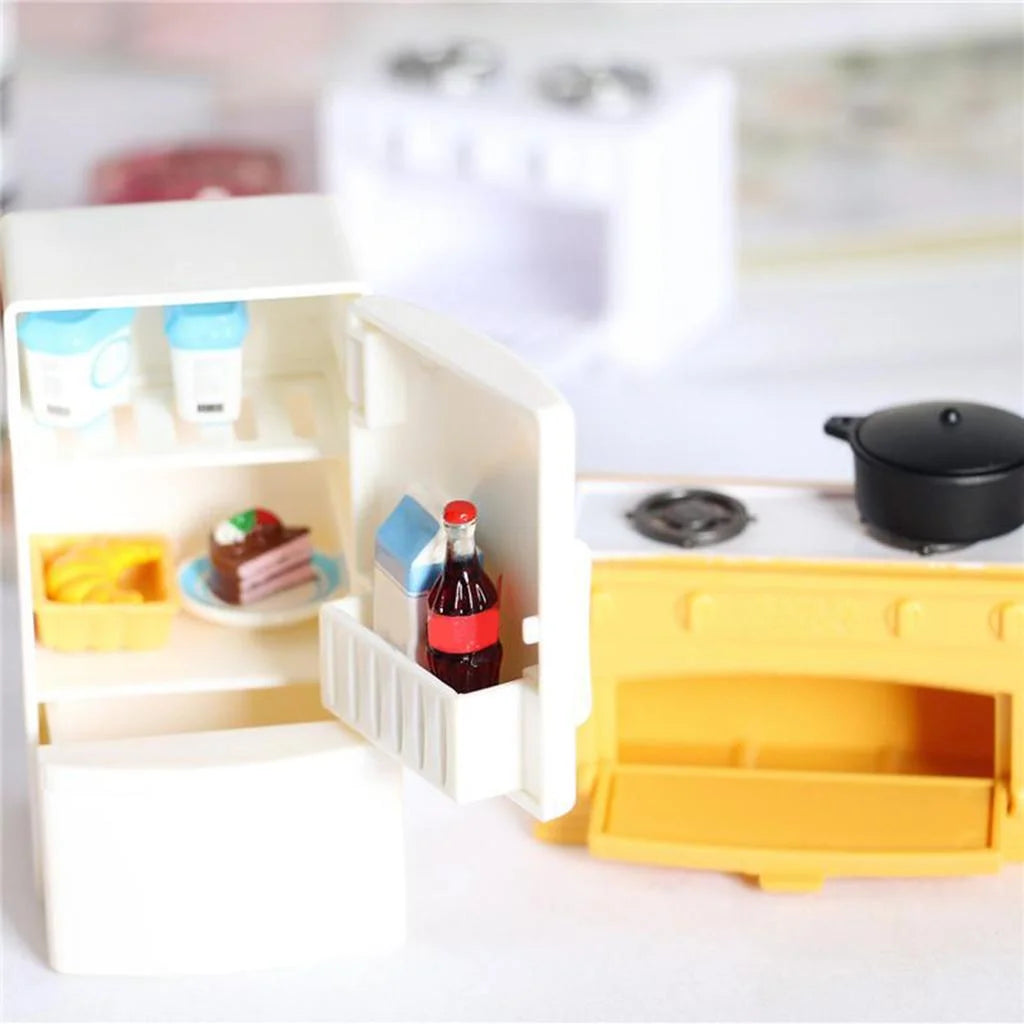 2x 1/12 Scale Dollhouse Miniature Kitchen Cooker Furniture Set D35262