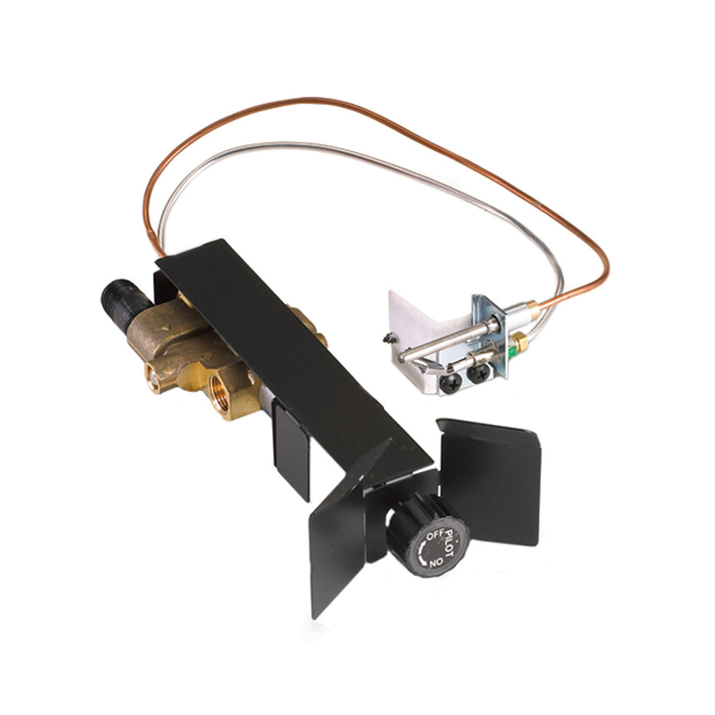 Vented Natural Gas Log Burner with Safety Pilot Kit E58618