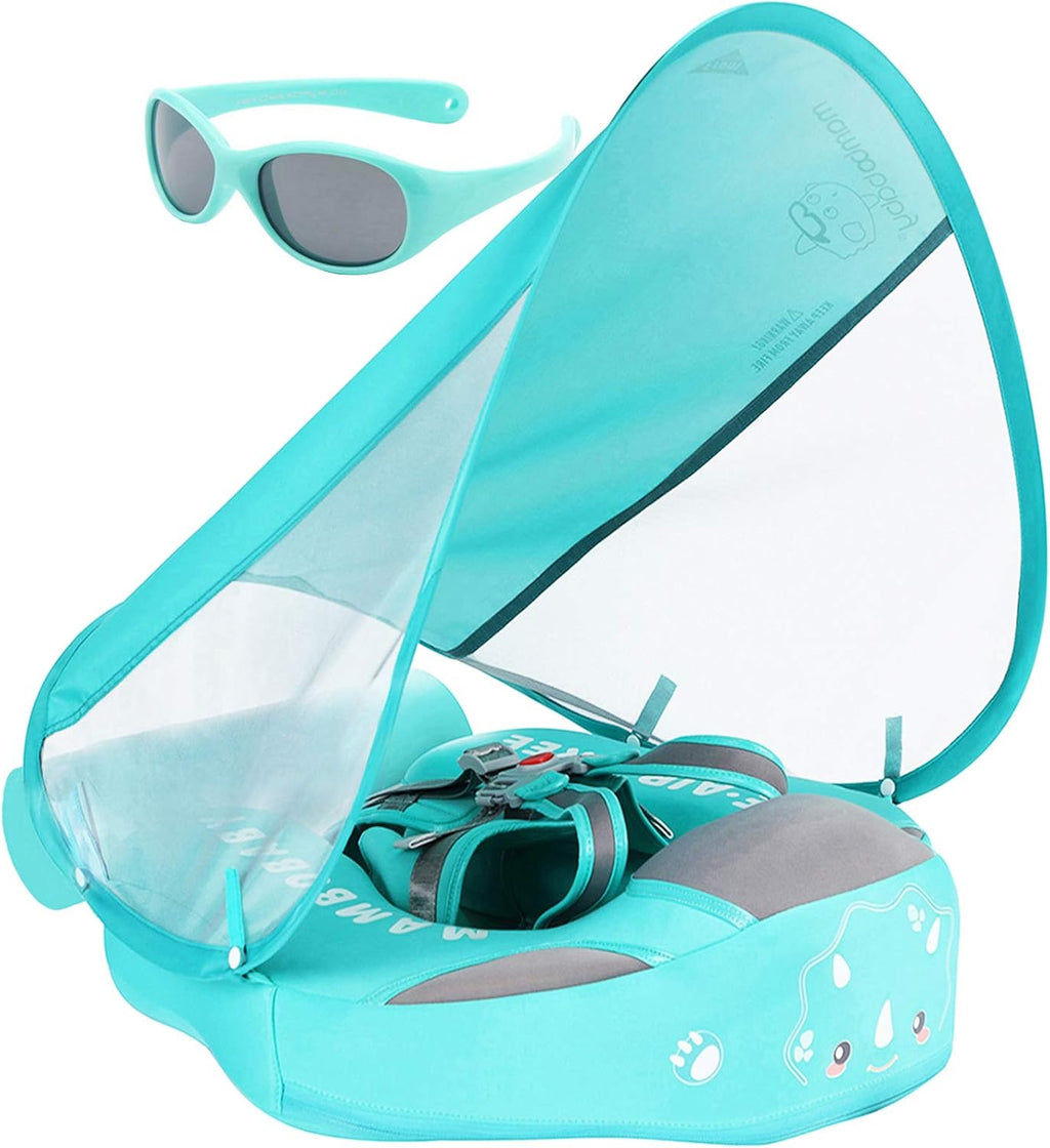 Non Inflatable Baby Float Swim Trainer with Canopy D84699