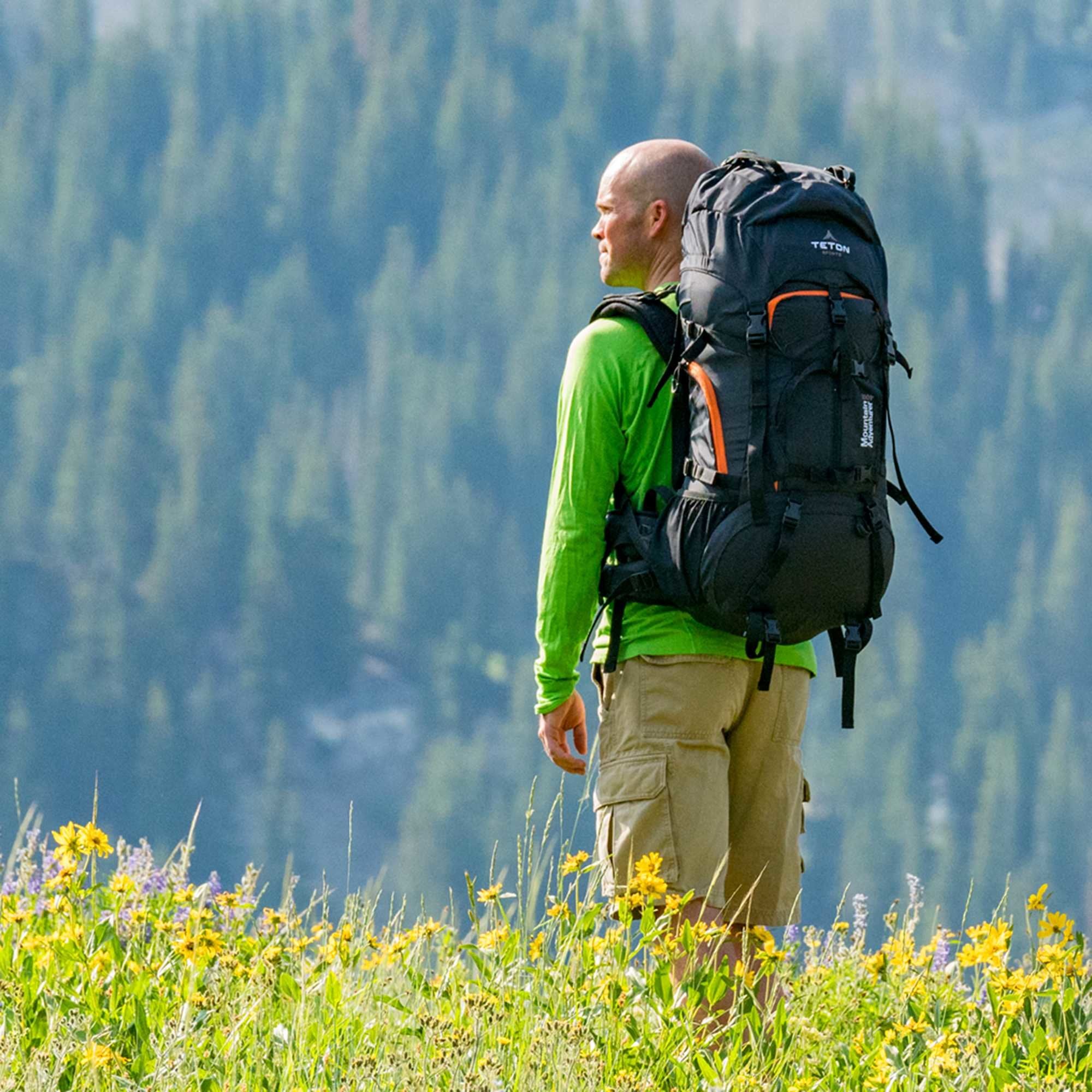 Black 66 ltr Backpacking Backpack H238