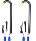 Black Aluminum Bollard Pathway Lights, 4 Pack R876474