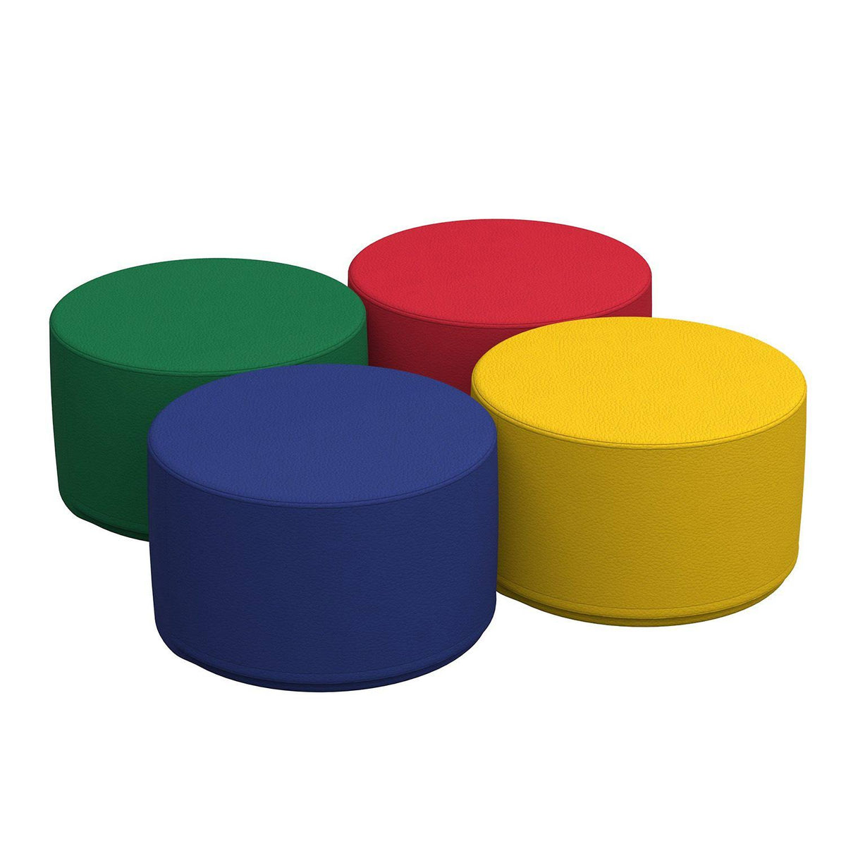 18x22 Round Junior Ottoman 12x22 Height, 4-Piece T309