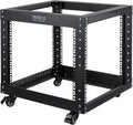 9U Open Frame Server Rack with Casters Black U251311