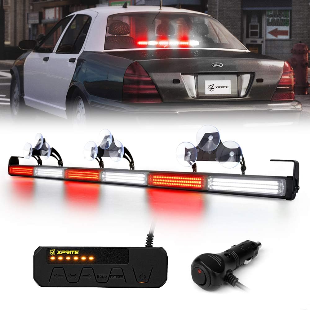 35" COB LED Emergency Traffic Advisor Strobe Light Bar with Controller G43272