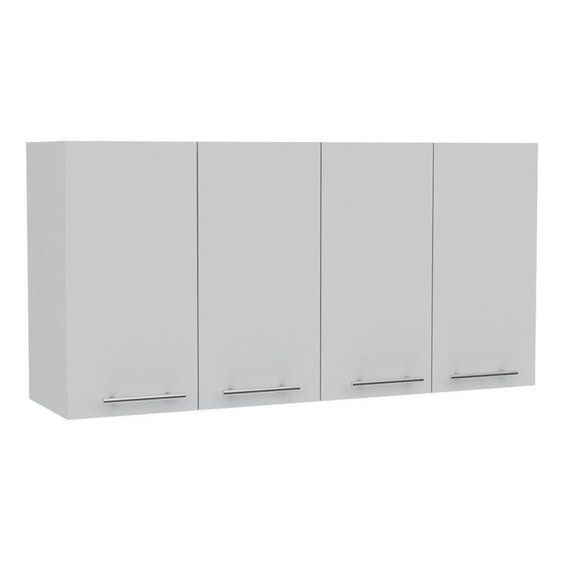 White Four-Door Wall Cabinet O1382