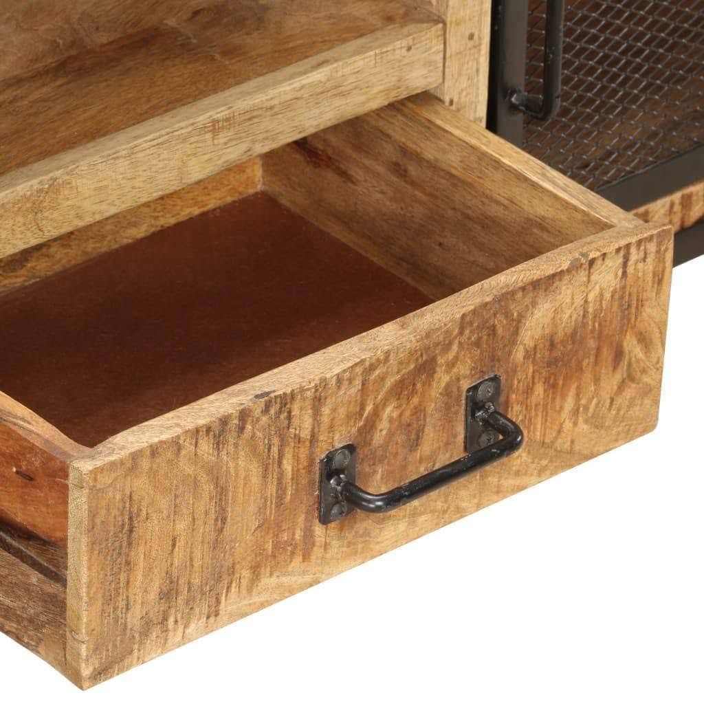 Solid Rough Mango Wood TV Cabinet S776