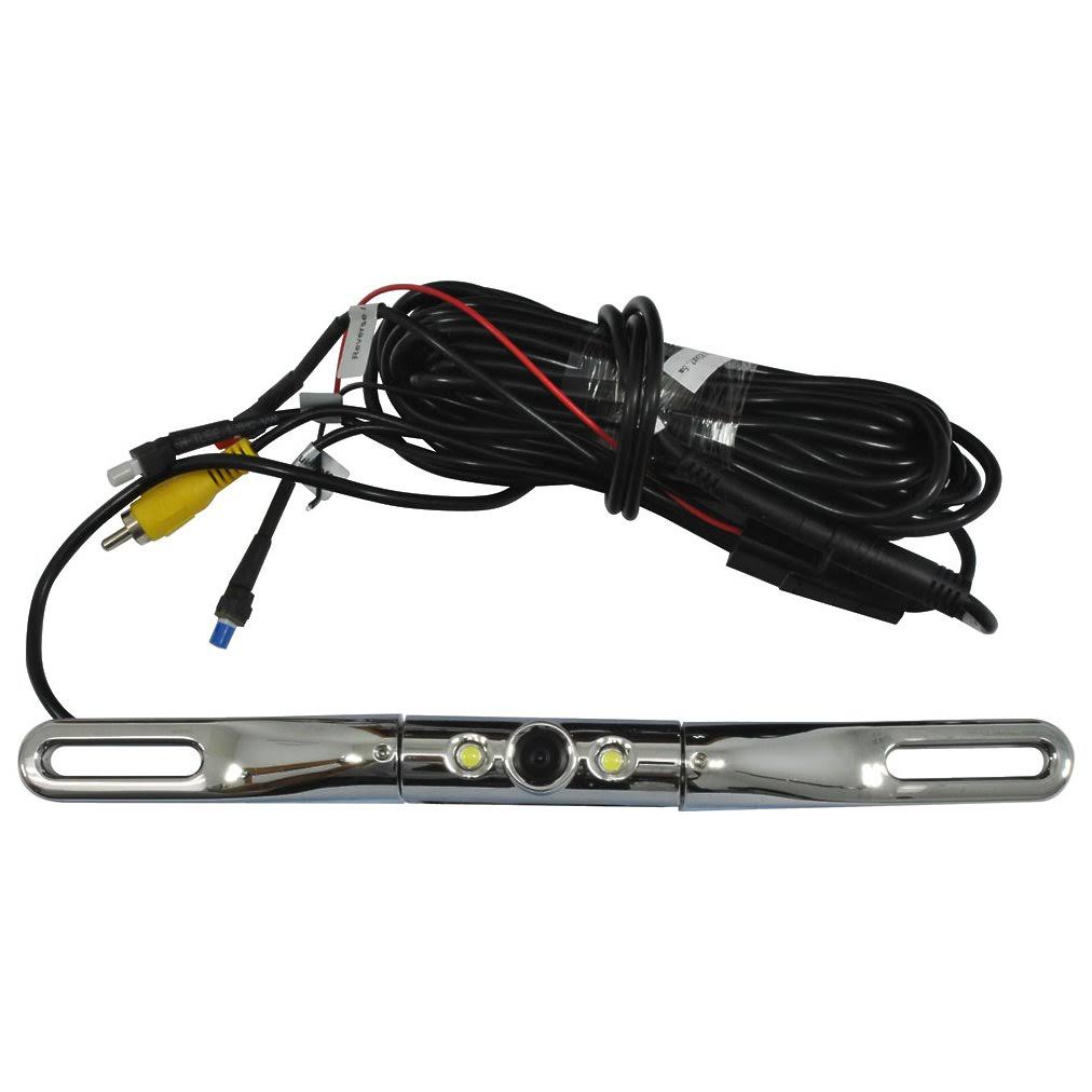 Chrome License Plate Camera with LED T55177