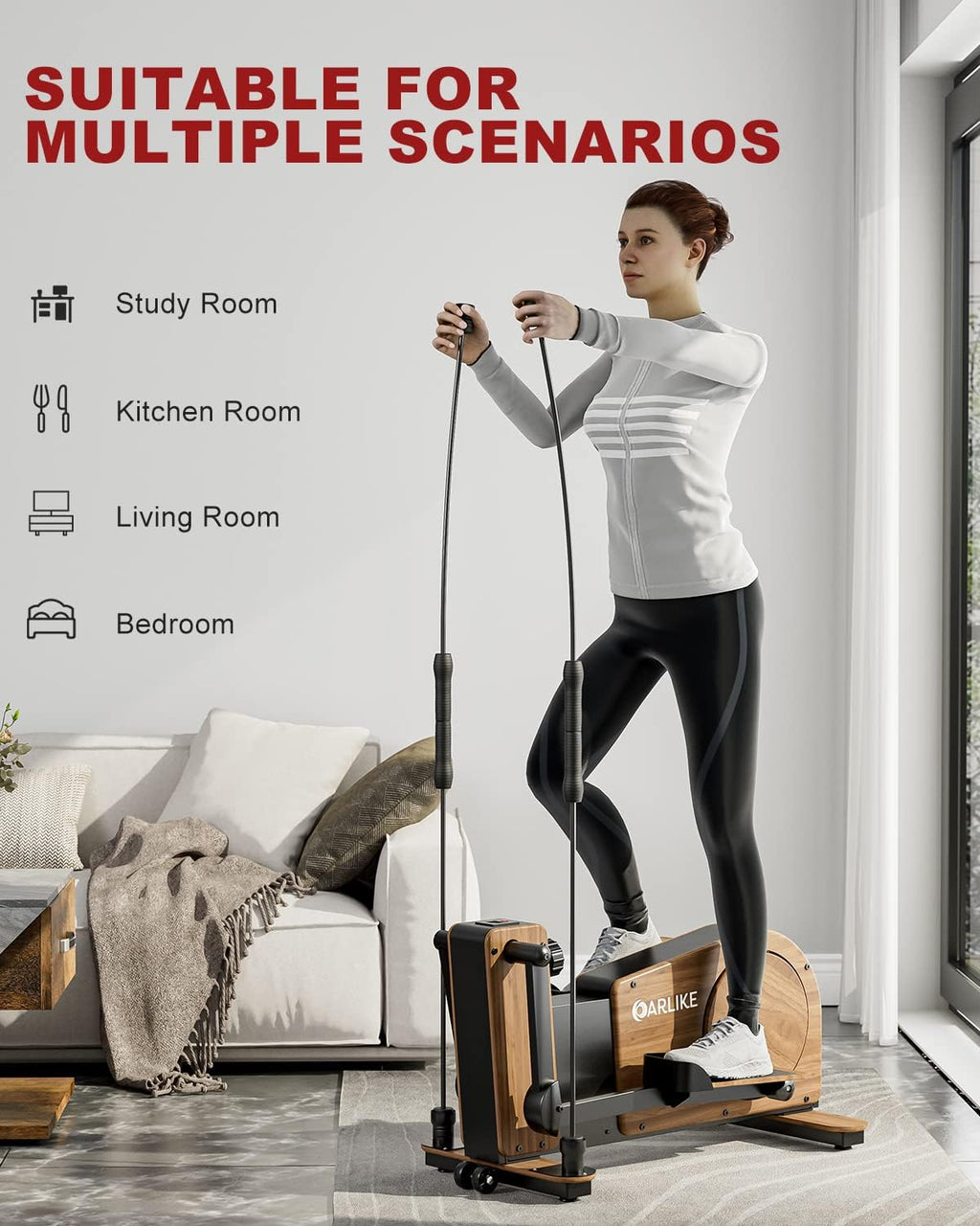 Elliptical Exercise Machine with Adjustable Magnetic Resistance and Digital Monitor Z12971