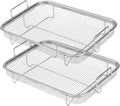 Stainless Steel Air Fryer Basket for Oven, 2-Piece Set J35328
