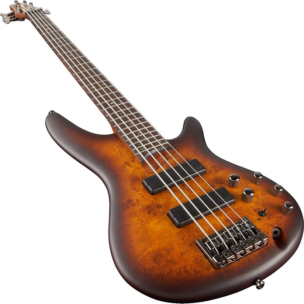 Brown Burst 5 String Electric Bass Guitar S3300