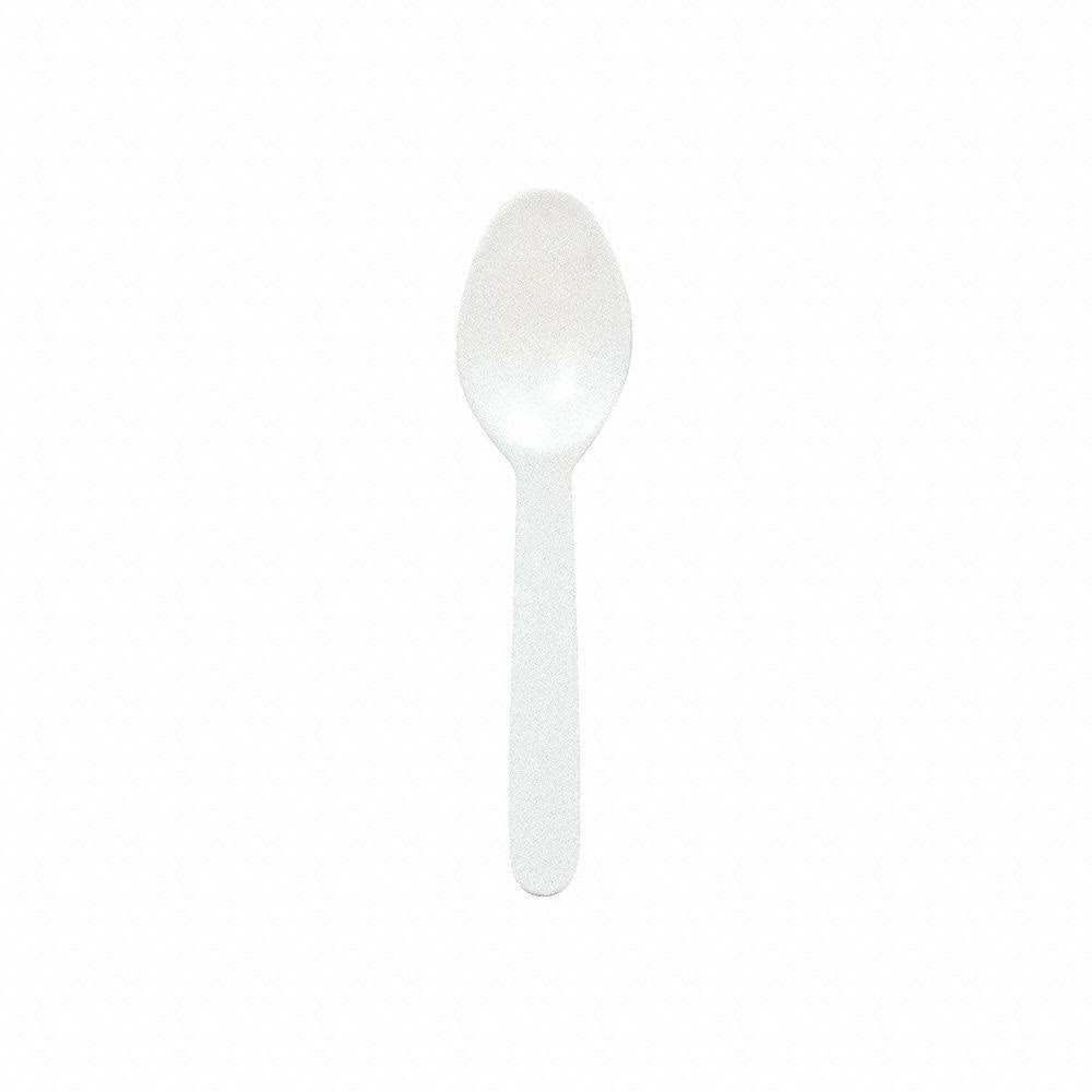 White Plastic Disposable Tasting Spoon - 3000/Case K9170