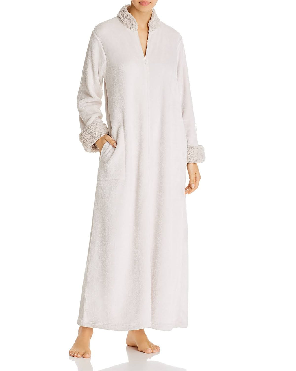 Plush Sherpa Zip Caftan Z39603