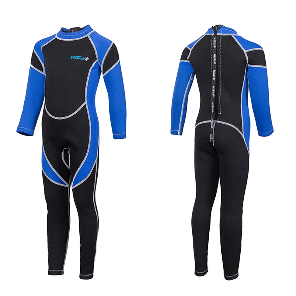 Zippered Long Sleeve One Piece Children Surf Suit N15285