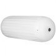 4 Pack Large 10x28 White Ribbed Boat Fenders with Center Hole D481