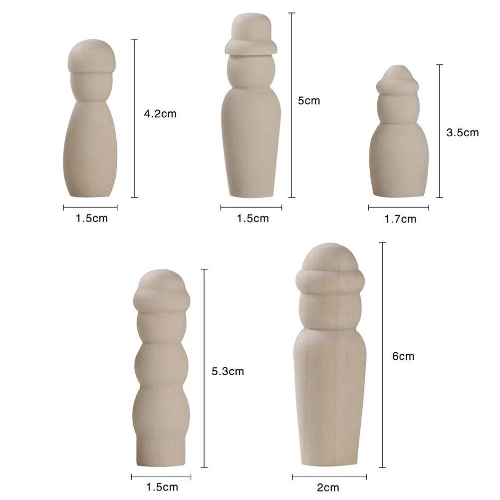 20 in 1 DIY Wooden Doll Bodies C324280
