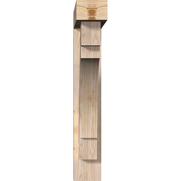 5 1/2x22W x 26x22D x 34x22H Douglas Fir Bracket P6984