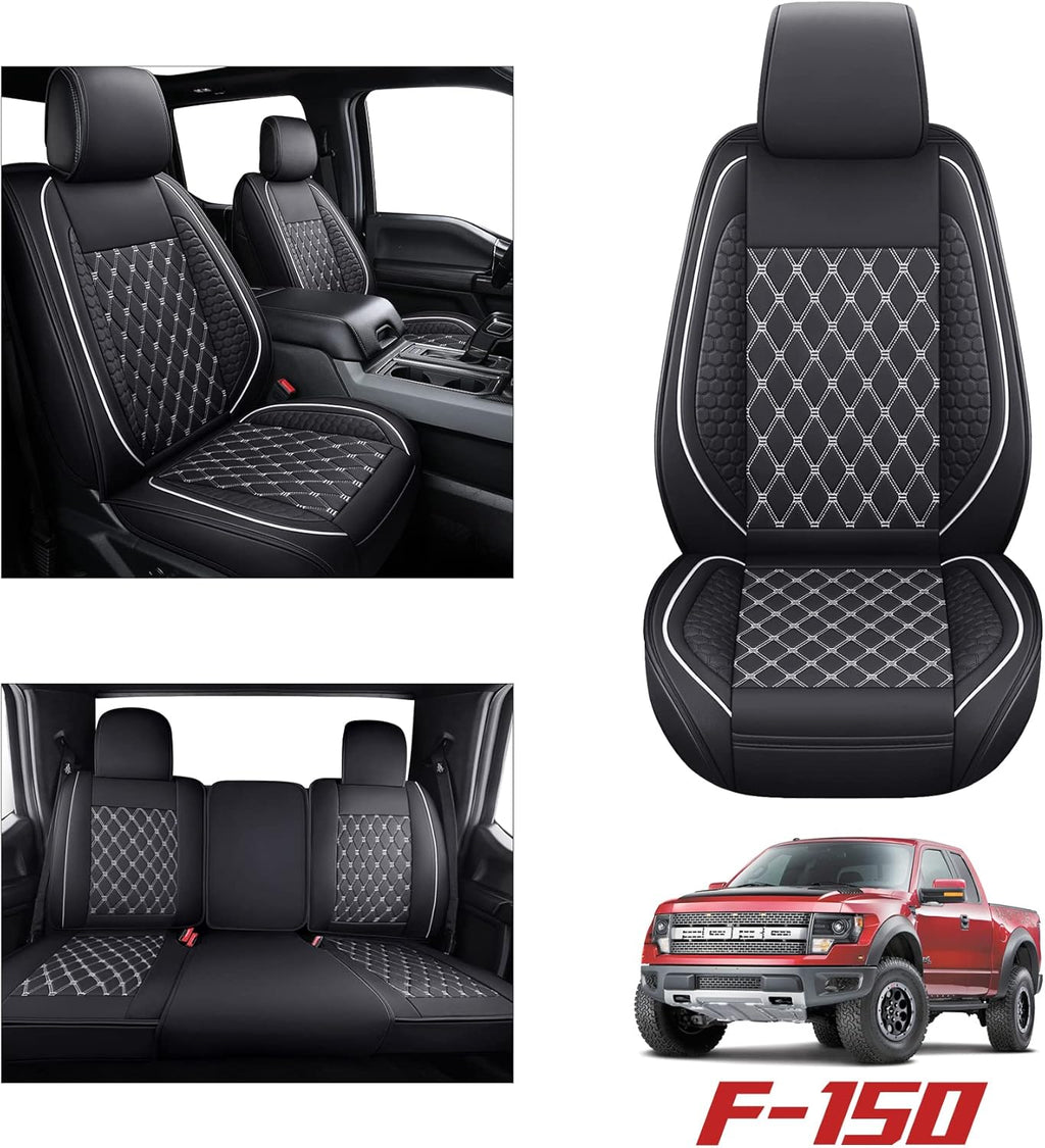 Black Waterproof Full Set Car Seat Covers for Ford F150 S2394