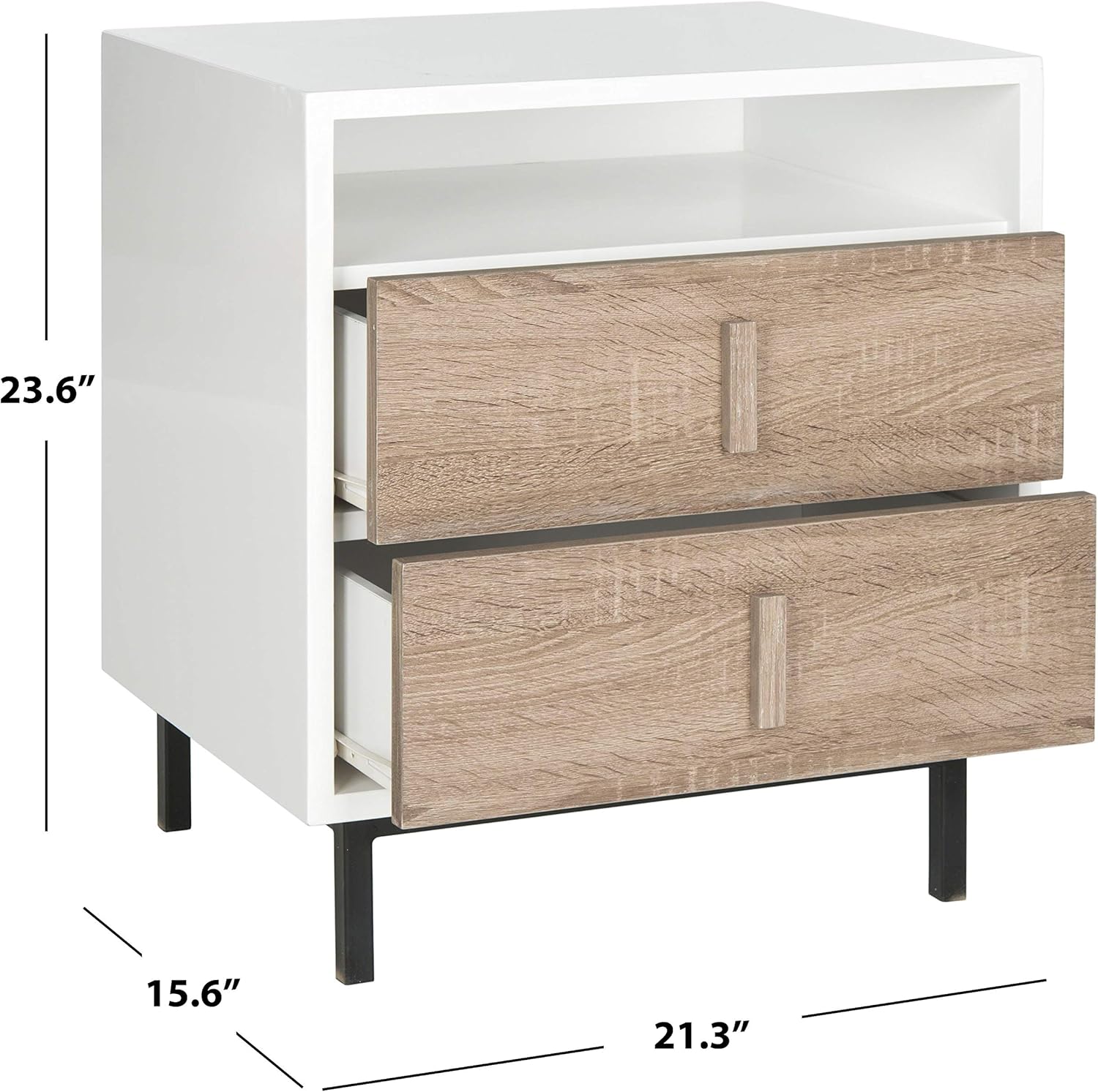 White/Oak Lacquer Cabinet U63579