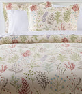 King Size Botanical Floral Flannel Comforter Cover I58344