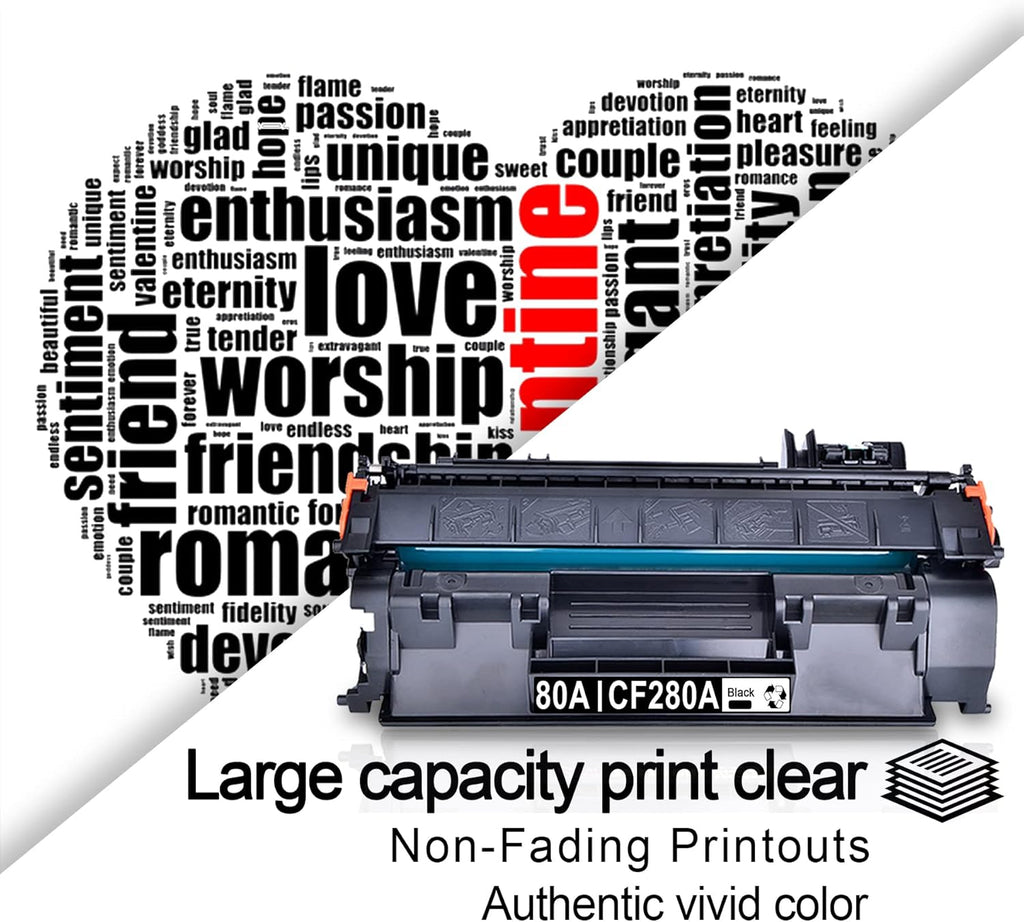 (5 Pack, Black) Compatible Toner Cartridge 80A S687