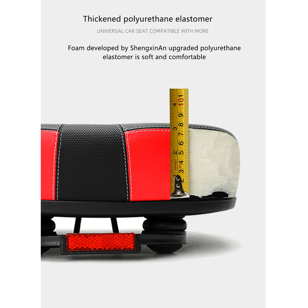 PU Leather Bike Saddle with Gel Foam Pad T645