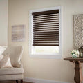 Espresso Cordless Room Darkening 2.5 in. Premium Faux Wood Blind N35586