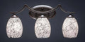 3 Light Bath Bar with Linen Glass Shade F428