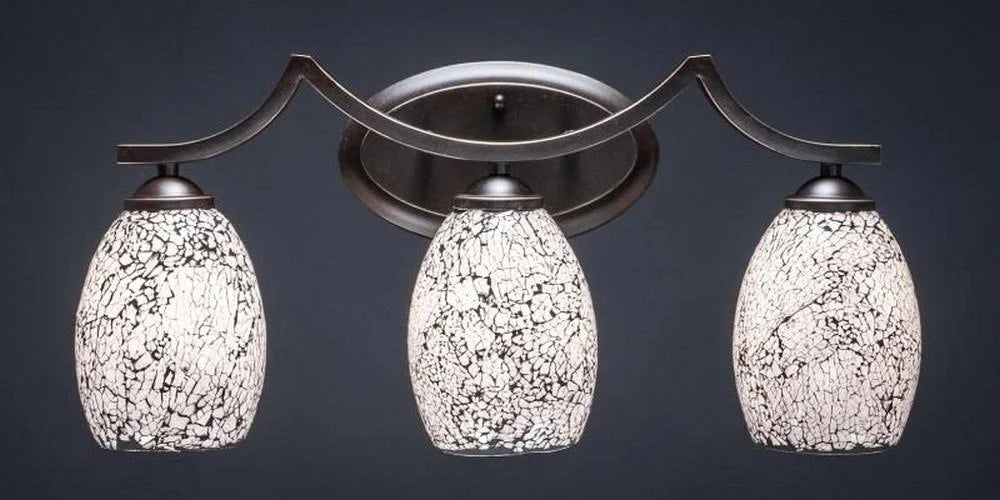 3 Light Bath Bar with Linen Glass Shade F428