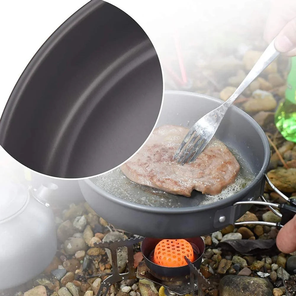 Camping Cookware Set with Pot and Frying Pan B46029
