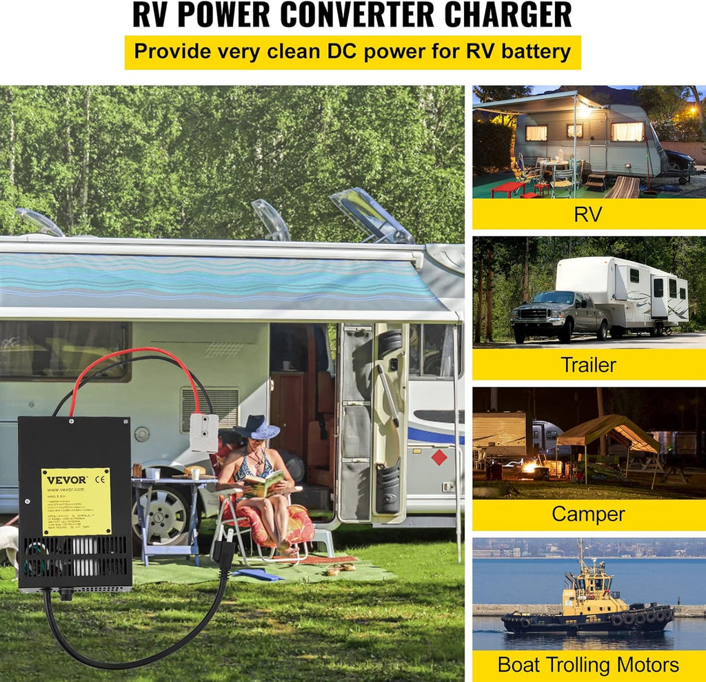 RV Power Converter Charger 800W 45 Amp Q415