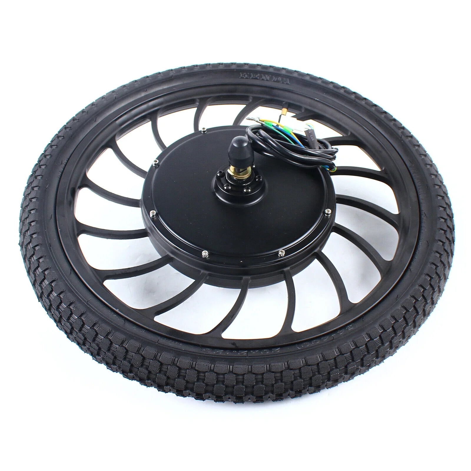 20" E-Bike Front Rear Wheel Conversion Kit Brushless Gearless Hub Motor T766