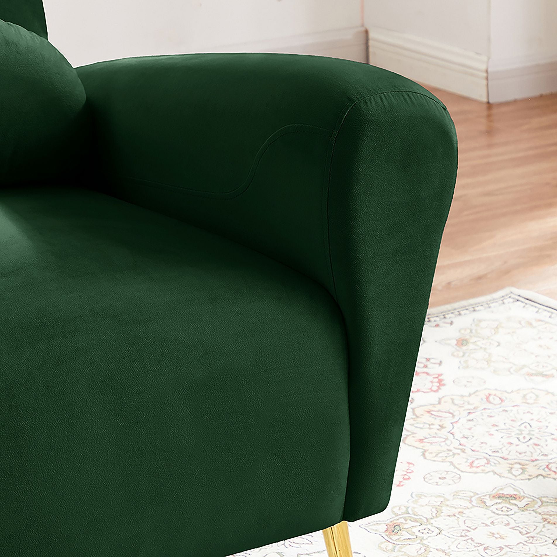 Blue Upholstered Armless Chair F66317