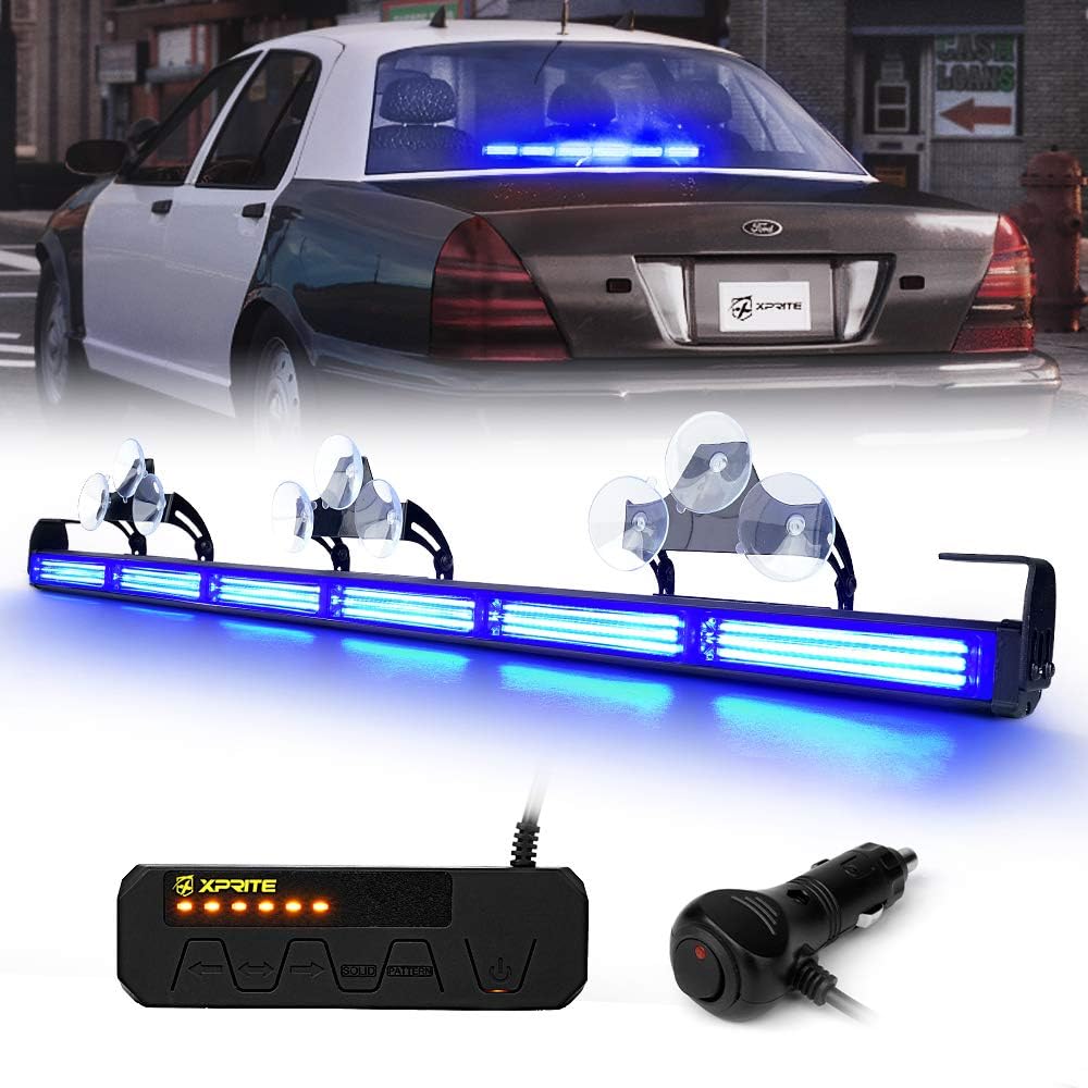 35" COB LED Emergency Traffic Advisor Strobe Light Bar with Controller G43272