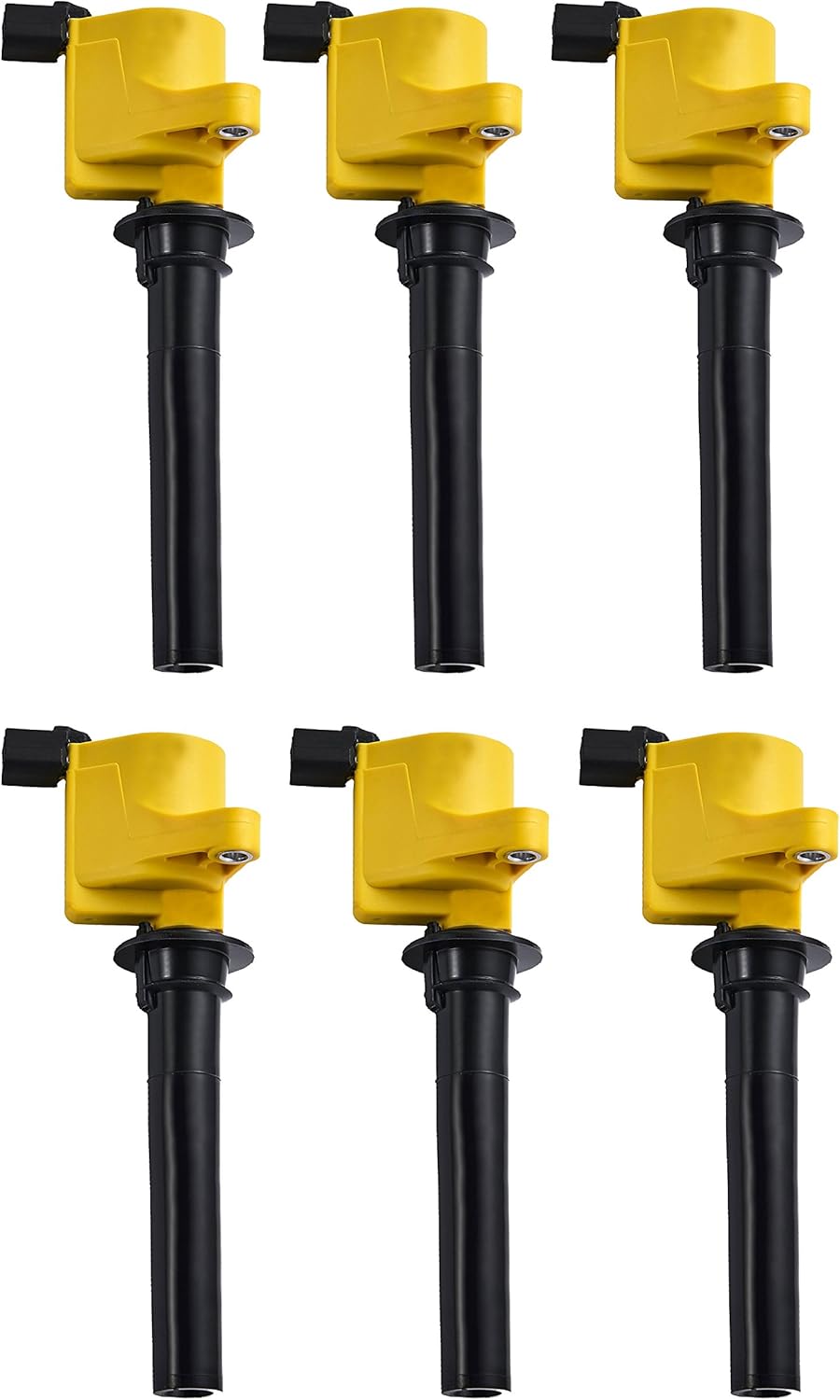 Heavy Duty Set of 6 Ignition Coil Pack Compatible with Ford Mazda Mercury 3.0L V6 Replacement A7334