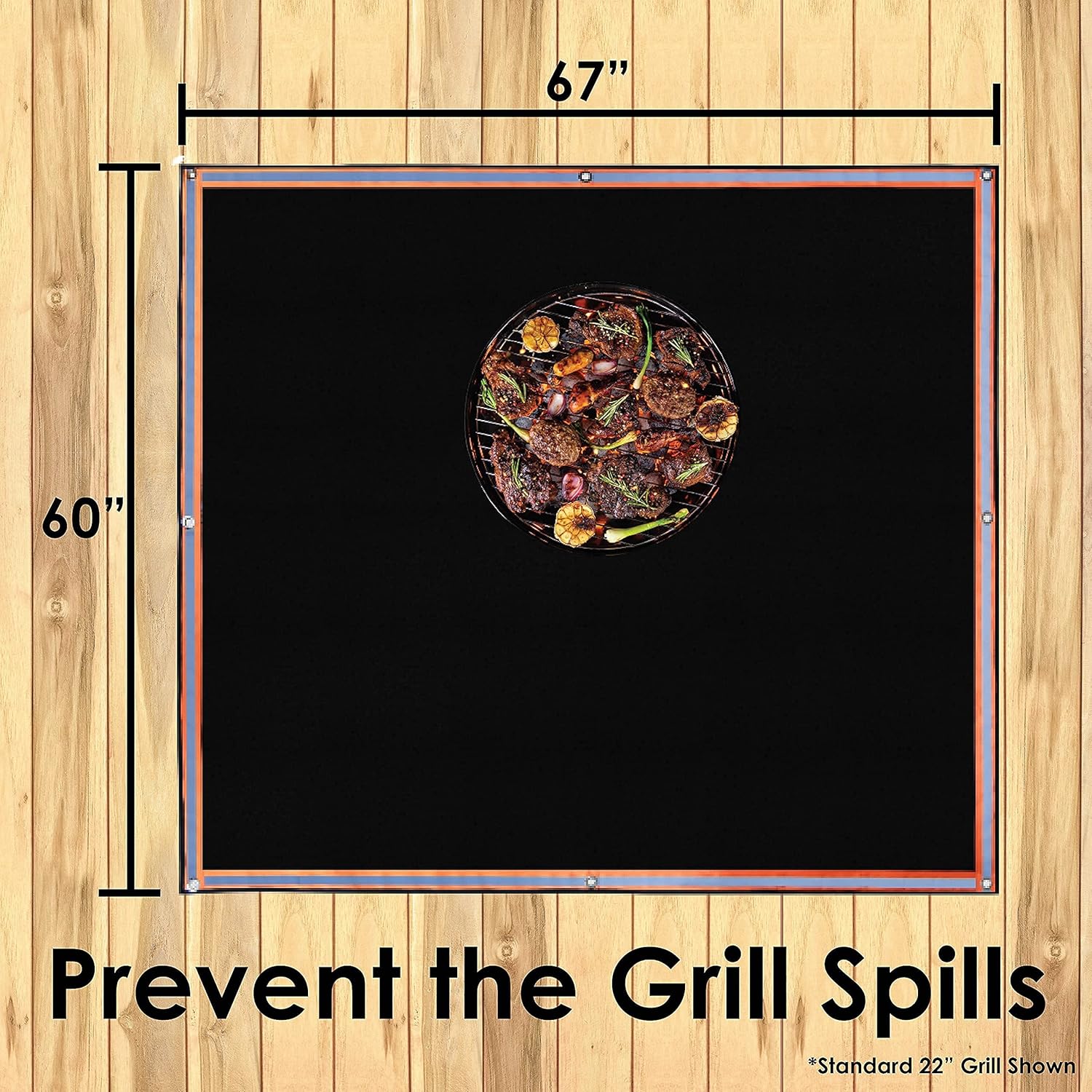 Fireproof 3 Layer Fire Pit Mat E7386